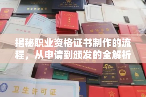 鼓山揭秘职业资格证书制作的流程，从申请到颁发的全解析